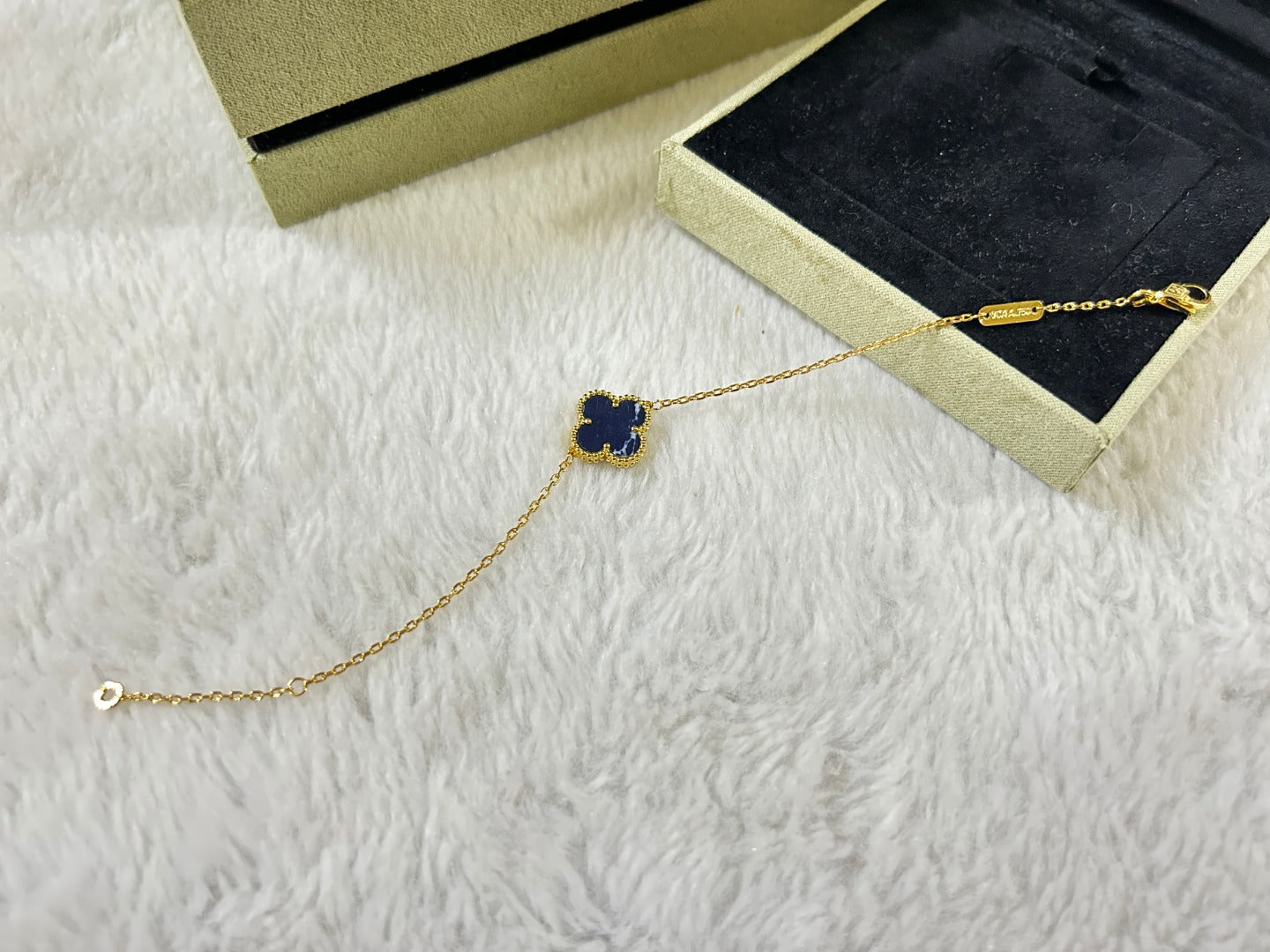 [Love Lucky]CLOVER 1 MOTIF PIETERSITE BRACELET