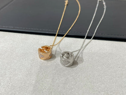 [Love Lucky]LIENS EVIDENCE DIAMOND PAVED NECKLACE