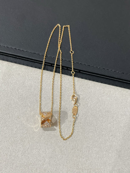 [Love Lucky]LIENS EVIDENCE DIAMOND PAVED NECKLACE