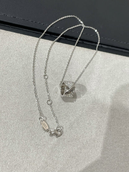 [Love Lucky]LIENS EVIDENCE DIAMOND PAVED NECKLACE