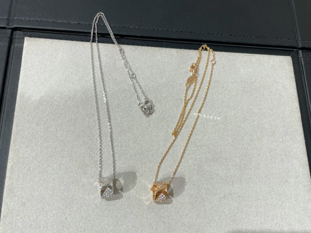 [Love Lucky]LIENS EVIDENCE DIAMOND PAVED NECKLACE