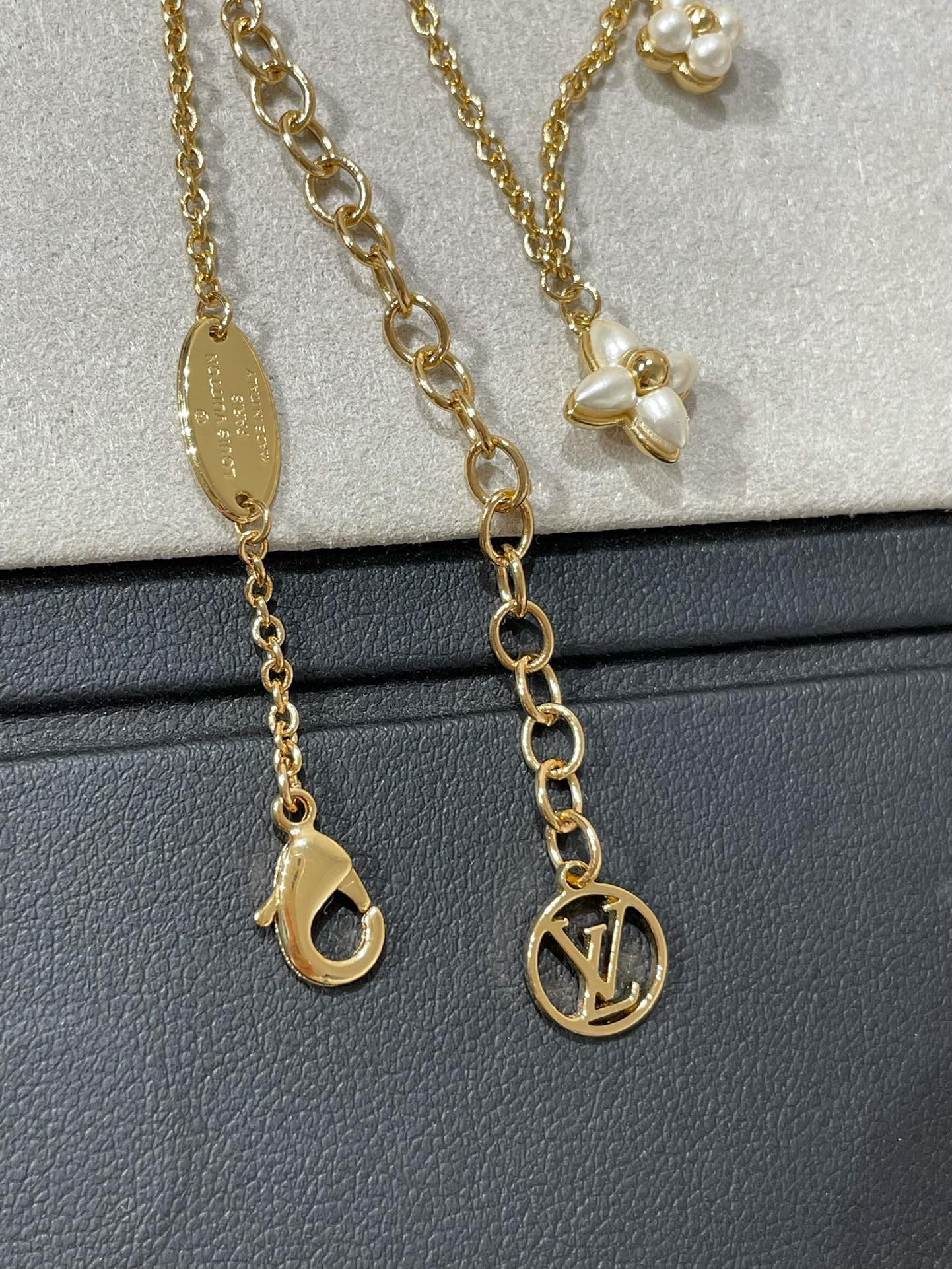 [Love Lucky]FLOWERGRAM GOLD MOP DOUBLE ROW NECKLACE