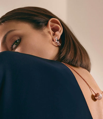 [Love Lucky]BEE LOVE DIAMOND HOOP EARRINGS