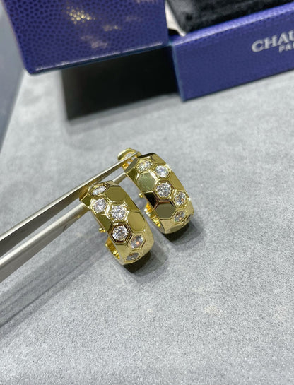 [Love Lucky]BEE LOVE DIAMOND HOOP EARRINGS