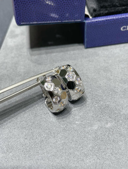 [Love Lucky]BEE LOVE DIAMOND HOOP EARRINGS