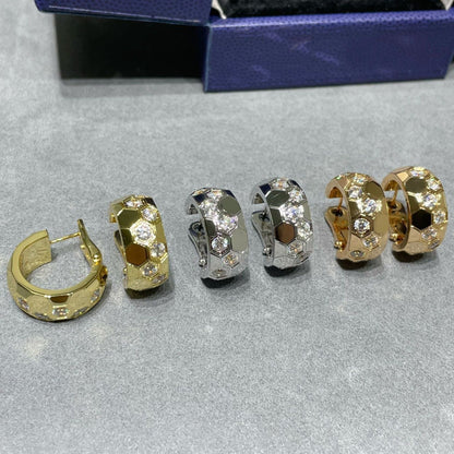 [Love Lucky]BEE LOVE DIAMOND HOOP EARRINGS