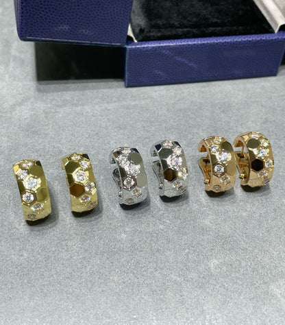 [Love Lucky]BEE LOVE DIAMOND HOOP EARRINGS