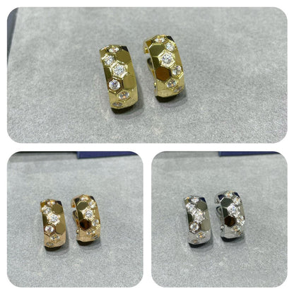 [Love Lucky]BEE LOVE DIAMOND HOOP EARRINGS