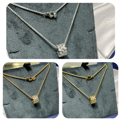 [Love Lucky]BEE LOVE DIAMOND PAVED 3 ROW NECKLACE