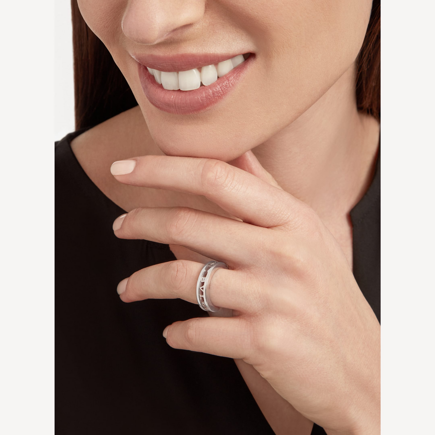 [Love Lucky]ZERO 1 ONE-BAND WITH OPENWORK LOGO SPIRAL RING