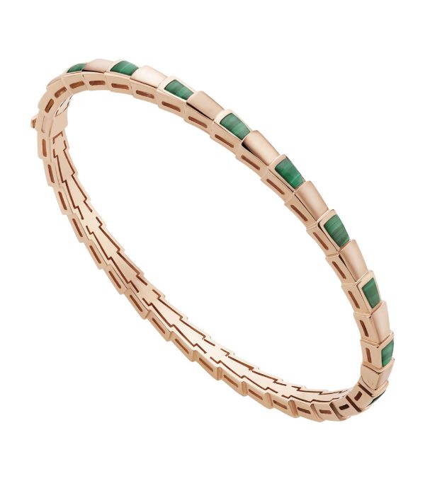 [Love Lucky]SERPENTI BRACELET PINK GOLD MALACHITE