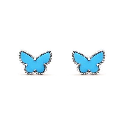 [Love Lucky]BUTTERFLY TURQUOISE EARRINGS SILVER