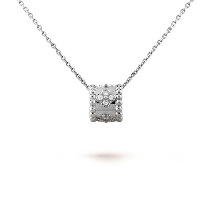 [Love Lucky]PERLEE PEDANT SIVLER DIAMOND NECKLACE