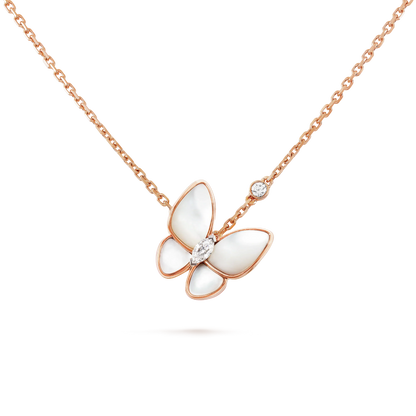 [Love Lucky]BUTTERFLY MOP DIAMOND NECKLACE
