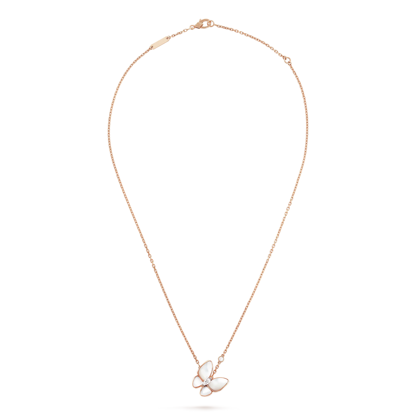 [Love Lucky]BUTTERFLY MOP DIAMOND NECKLACE