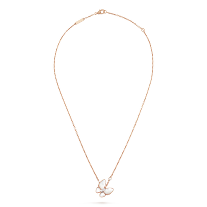 [Love Lucky]BUTTERFLY MOP DIAMOND NECKLACE