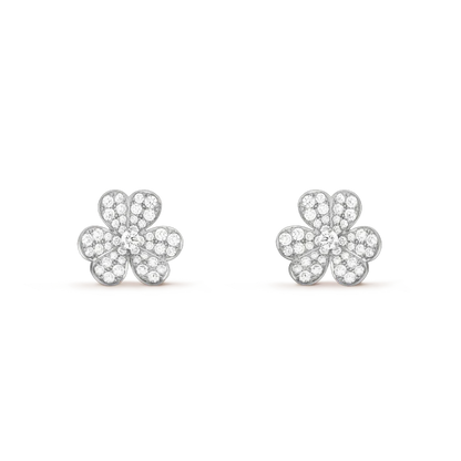 [Love Lucky]CLOVER COMOS DIAMOND EARRINGS SILVER