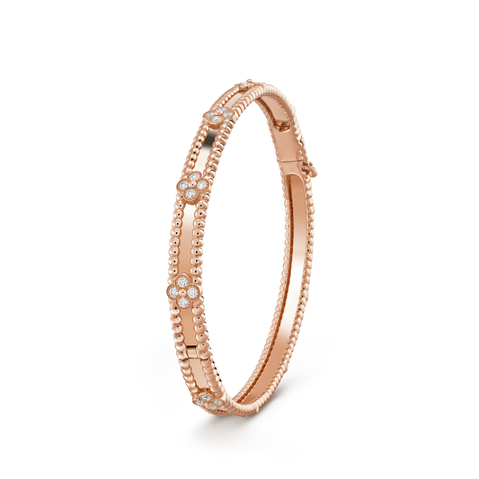 [Love Lucky]CLOVER BRACELET 4MM DIAMONDS