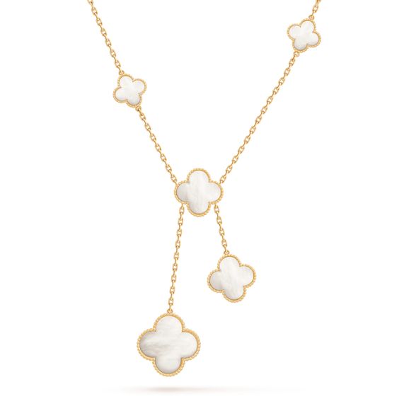[Love Lucky]CLOVER MOTHER OF PEARL NECKLACE 6 MOTIF