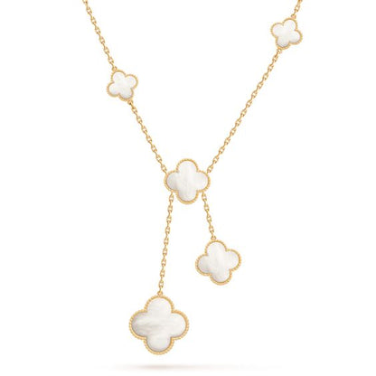 [Love Lucky]CLOVER MOTHER OF PEARL NECKLACE 6 MOTIF