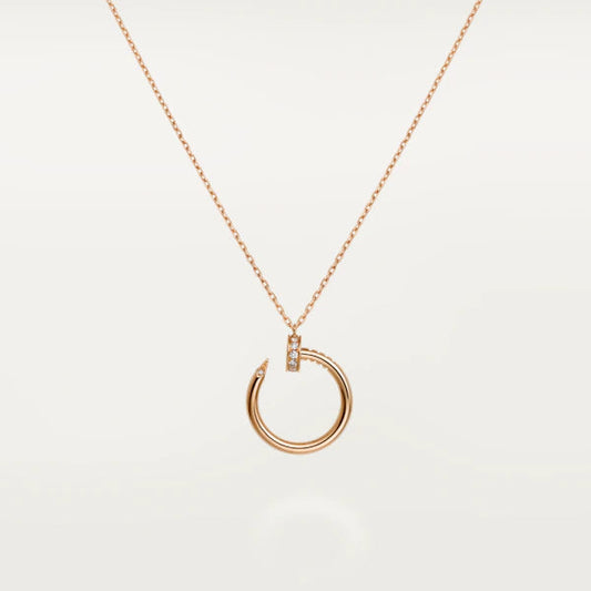 [Love Lucky]JUSTE NECKLACE PINK GOLD