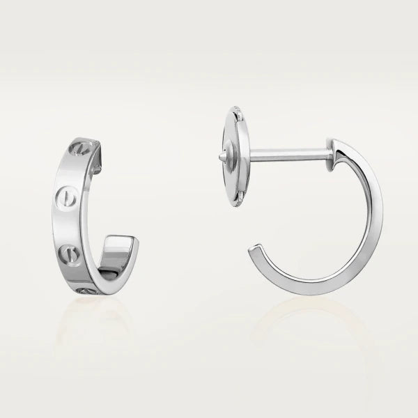 [Love Lucky]LOVE EARRINGS 2.65MM SILVER