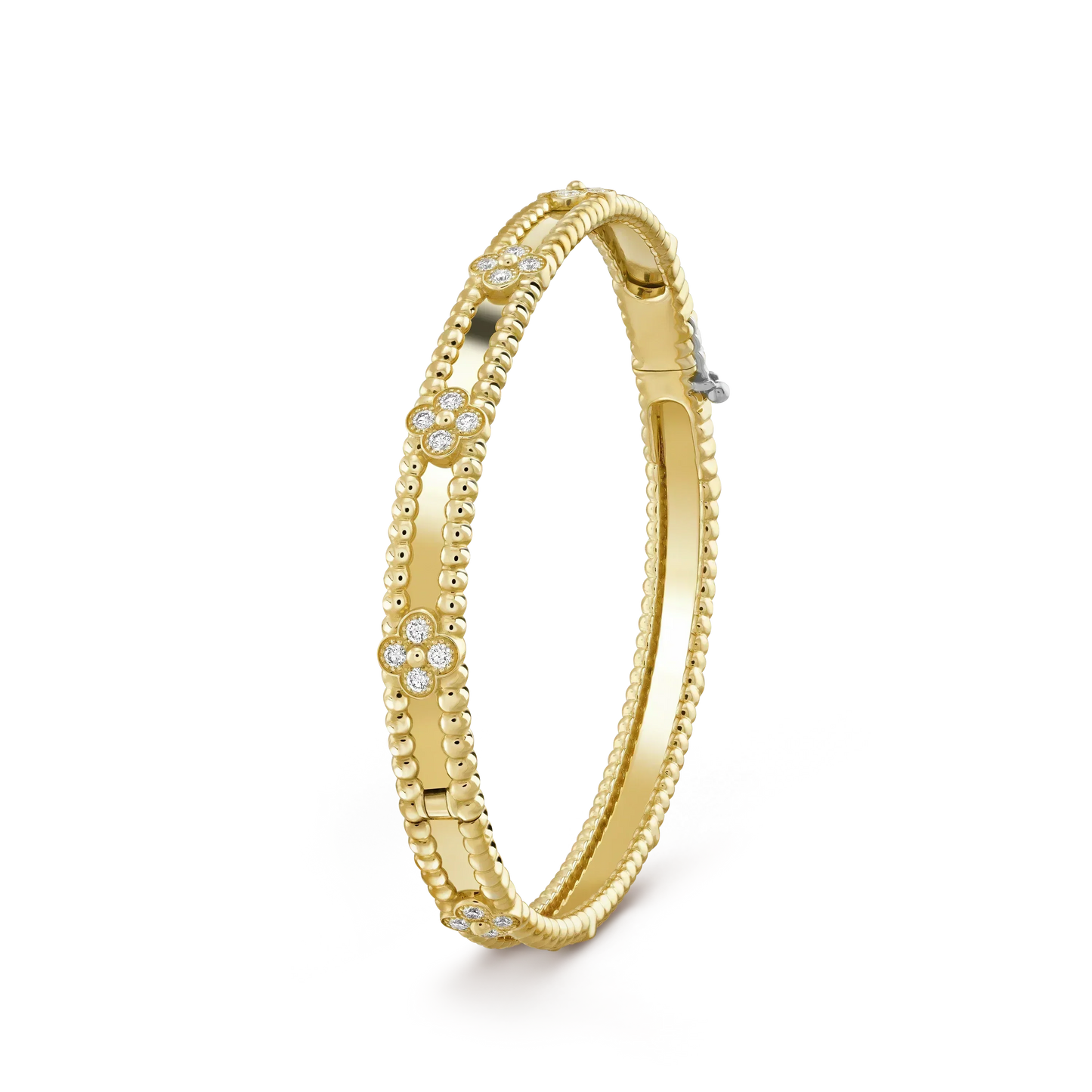 [Love Lucky]CLOVER BRACELET 4MM DIAMONDS