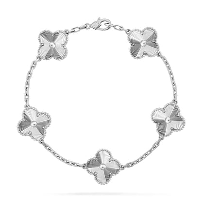 [Love Lucky]CLOVER SILVER 5 MOTIFS BRACELET