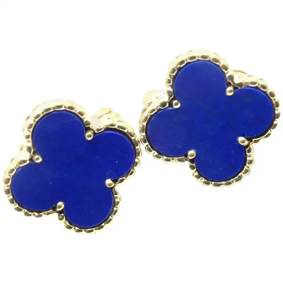[Love Lucky]CLOVER MINI 9.5MM TURQUOISE EARRINGS