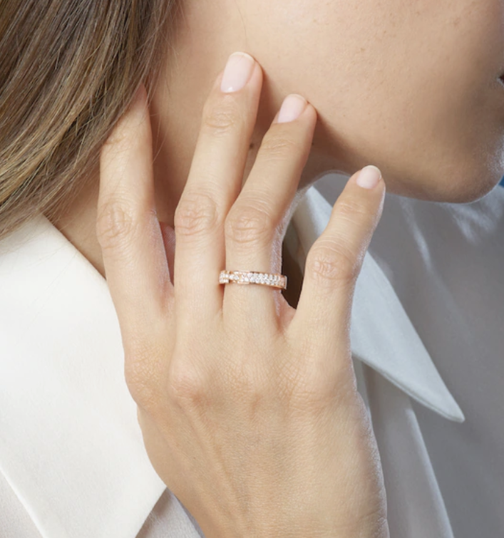 [Love Lucky]ALLIANCE LIENS VIDENCE PAVED DIAMOND 4MM RING