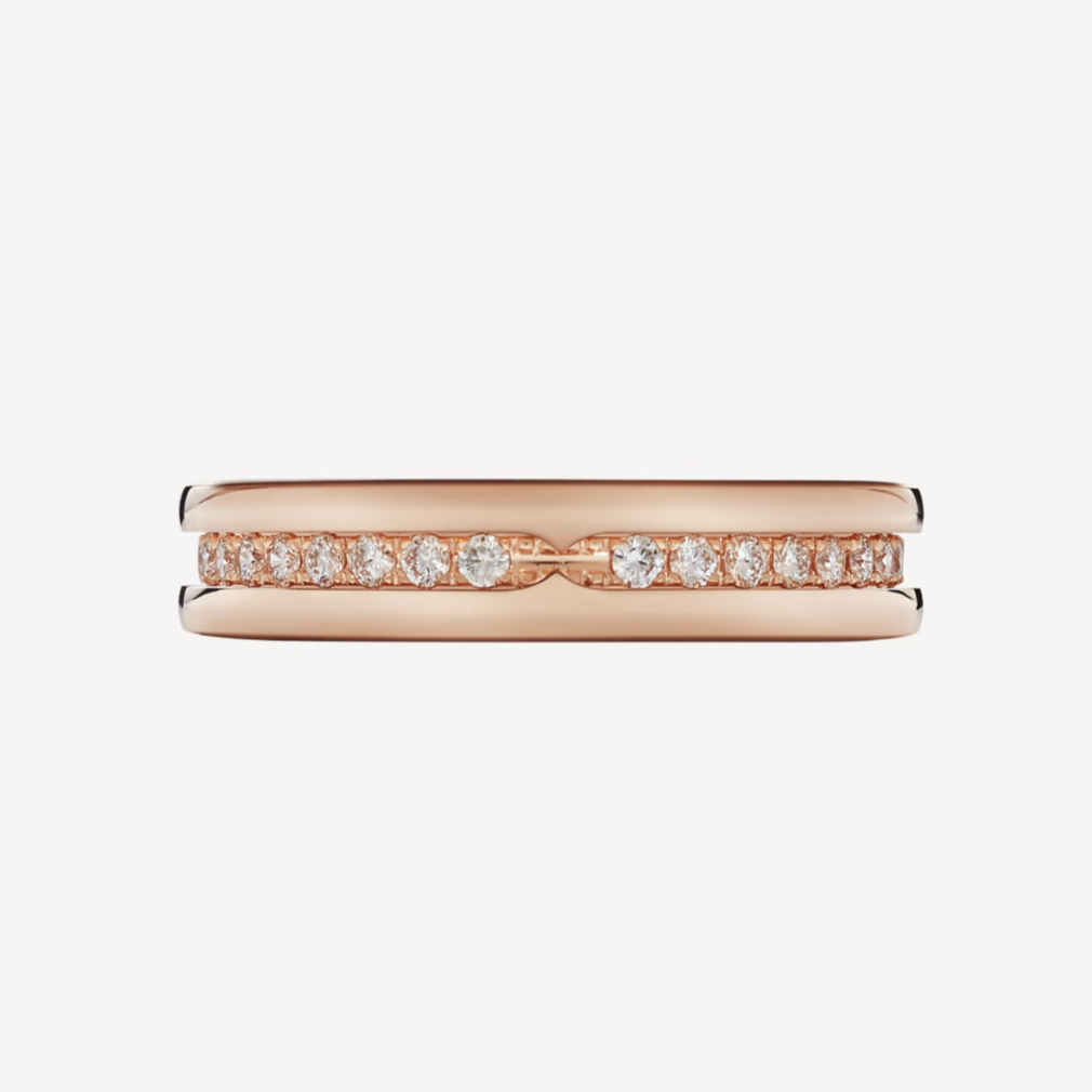 [Love Lucky]ZERO 1 ONE-BAND PAVED DIAMONDS ON THE SPIRAL RING