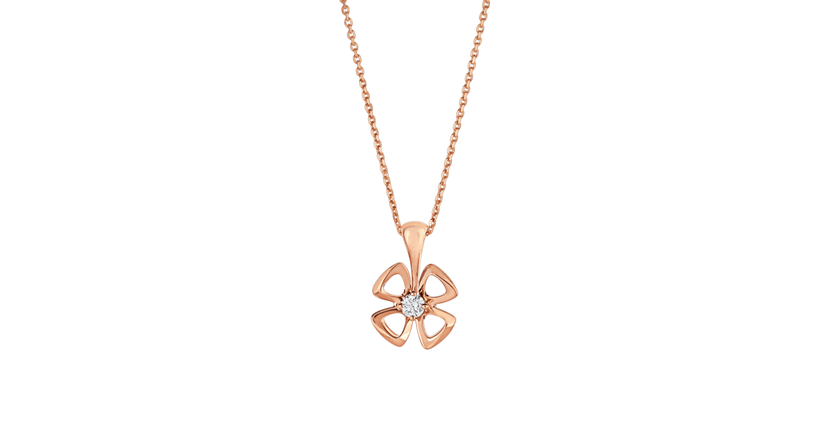 [Love Lucky]FIOREVER NECKLACE DIAMOND CENTER