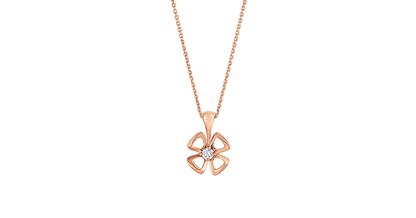 [Love Lucky]FIOREVER NECKLACE DIAMOND CENTER