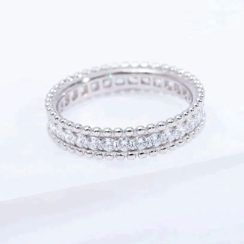 [Love Lucky]PERLEE DIAMOND SILVER RING