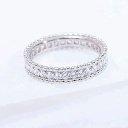 [Love Lucky]PERLEE DIAMOND SILVER RING