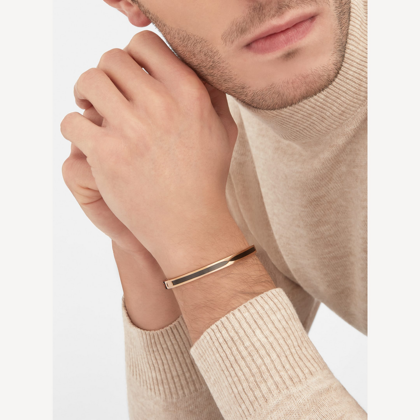[Love Lucky]ZERO 1 PINK GOLD WITH BLACK CERAMIC BRACELET