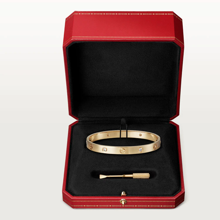 [Love Lucky]LOVE BRACELET 6.1MM 4 DIAMONDS