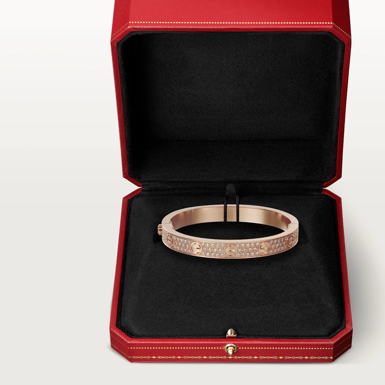 [Love Lucky]LOVE BRACELET 6.1MM DIAMOND-PAVED