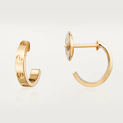 [Love Lucky]LOVE EARRINGS 2.65MM PINK GOLD