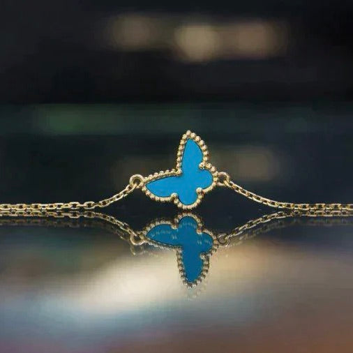 [Love Lucky]BUTTERFLY TURQUOISE BUTTERFLY BRACELET