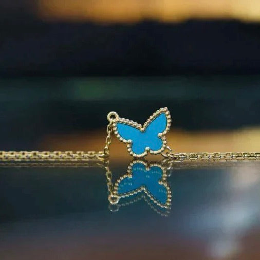 [Love Lucky]BUTTERFLY TURQUOISE BUTTERFLY BRACELET