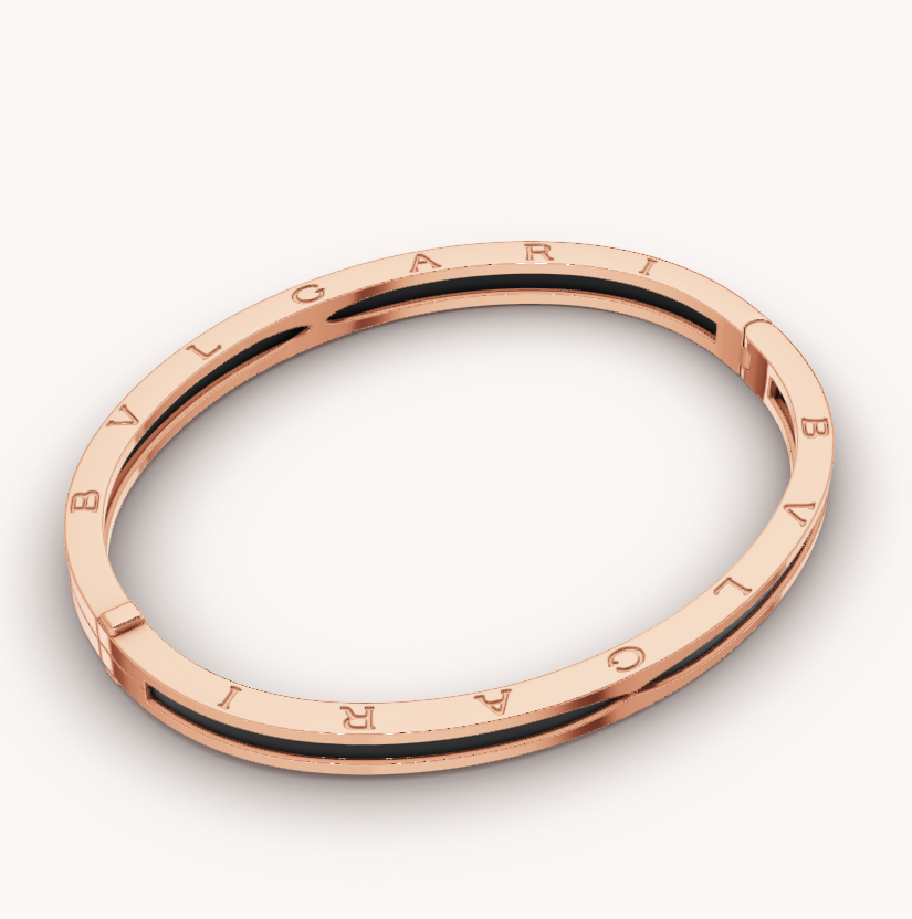 [Love Lucky]ZERO 1 PINK GOLD WITH BLACK CERAMIC BRACELET