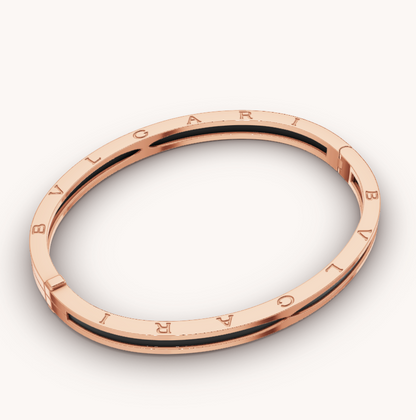[Love Lucky]ZERO 1 PINK GOLD WITH BLACK CERAMIC BRACELET