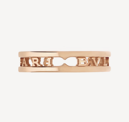 [Love Lucky]ZERO 1 ONE-BAND WITH OPENWORK LOGO SPIRAL RING