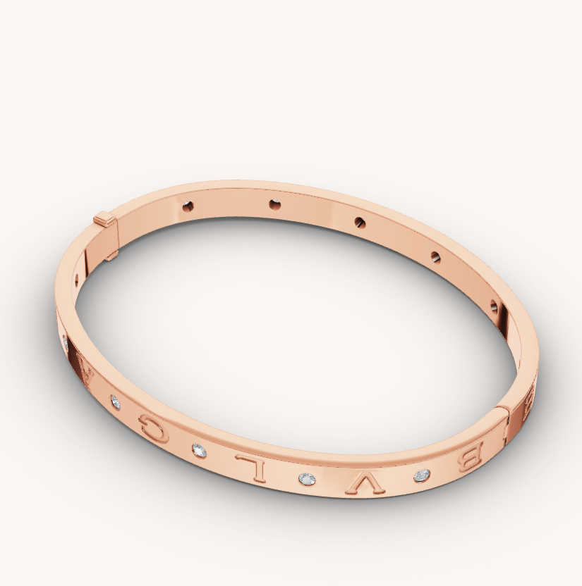 [Love Lucky]ZERO 1 PINK GOLD 12 DIAMONDS BRACELET