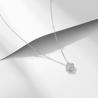 [Love Lucky]s925 sterling silver diamond necklace