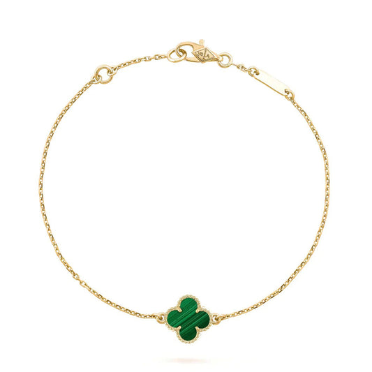 [Love Lucky]CLOVER BRACELET MALACHITE 1 MOTIF