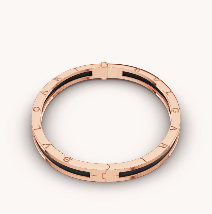 [Love Lucky]ZERO 1 PINK GOLD WITH BLACK CERAMIC BRACELET