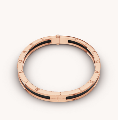[Love Lucky]ZERO 1 PINK GOLD WITH BLACK CERAMIC BRACELET