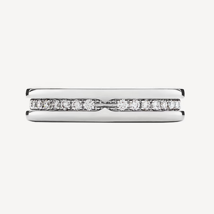 [Love Lucky]ZERO 1 ONE-BAND PAVED DIAMONDS ON THE SPIRAL RING